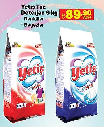 Yetiş Toz Deterjan 9 kg image