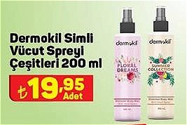 Dermokil Simli Vücut Spreyi Çeşitleri 200 ml image