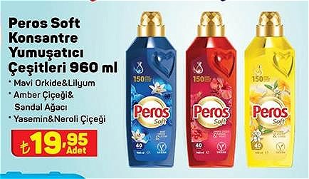 Peros Soft Konsantre Yumuşatıcı Çeşitleri 960 ml image