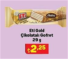 Eti Gold Çikolatalı Gofret 29 g image