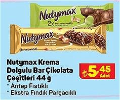 Nutymax Krema Dolgulu Bar Çikolata Çeşitleri 44 g image