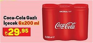 Coca Cola Gazlı İçecek 6x200 ml image