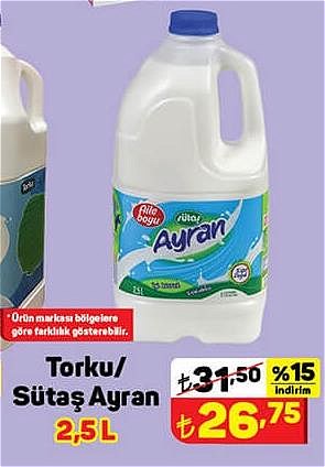 Sütaş Ayran 2,5 l image