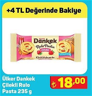 Ülker Dankek Çilekli Rulo Pasta 235 g image