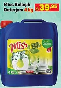 Miss Bulaşık Deterjanı 4 kg image