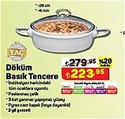 Taç Döküm Basık Tencere 26 cm image