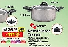 Hascevher Mermer Desen Tencere 24 cm image