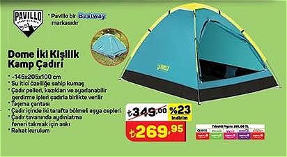 Pavillo Dome İki Kişilik Kamp Çadırı image