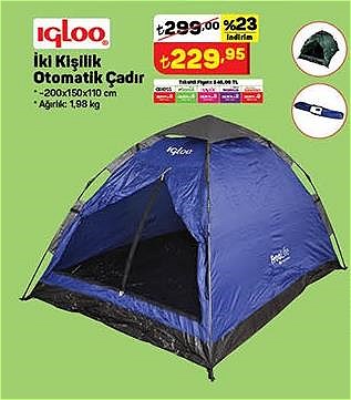 Igloo İki Kişilik Otomatik Çadır image