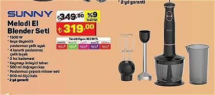 Sunny Melodi El Blender Seti 1500 W image