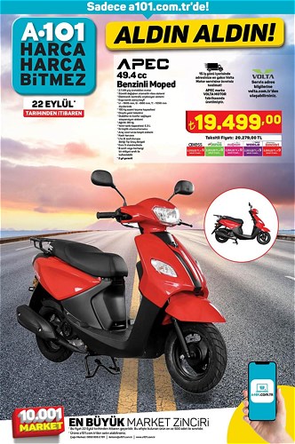 Apec 49.4 cc Benzinli Moped image