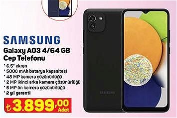 Samsung Galaxy A03 4/64 GB Cep Telefonu image