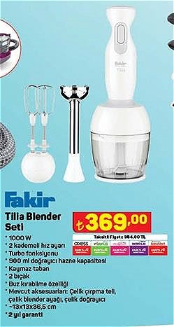 Fakir Tilia Blender Seti 1000 W image