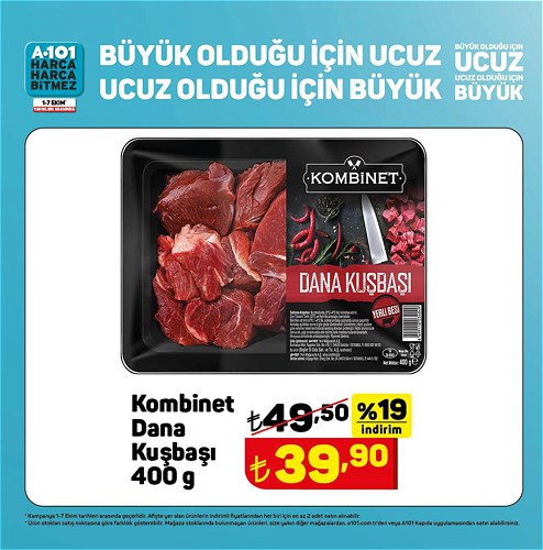 Kombinet Dana Kuşbaşı 400 g image