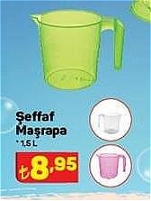 Şeffaf Maşrapa 1,5 L image