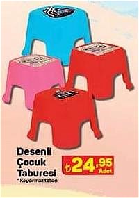 Desenli Çocuk Taburesi image