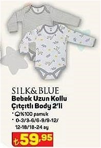 Silk&Blue Bebek Uzun Kollu Çıtçıtlı Body 2'li image