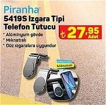 Piranha 5419S Izgara Tipi Telefon Tutucu image