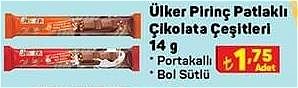 Ülker Pirinç Patlaklı Çikolata Çeşitleri 14 g image