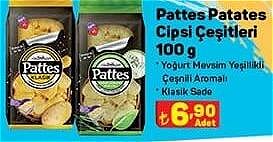 Pattes Patates Cipsi Çeşitleri 100 g image