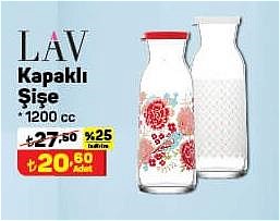 Lav Kapaklı Şişe 1200 cc image