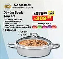 Taç Döküm Basık Tencere 26 cm image