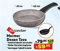 Hascevher Mermer Desen Tava 26 cm image