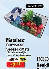 Metaltex Buzdolabı Sebzelik Matı 47x30 cm image