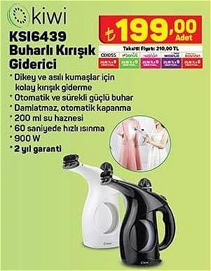 Kiwi KSI6439 Buharlı Kırışık Giderici 900 W image