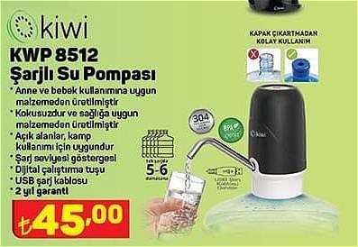 Kiwi KWP 8512 Şarjlı Su Pompası image