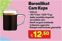 Borosilikat Cam Kupa 200 ml image