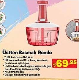 Üstten Basmalı Rondo 1,8 l image