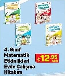 4. Sınıf Matematik Etkinlikleri Evde Çalışma Kitabım image