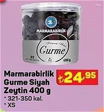 Marmarabirlik Gurme Siyah Zeytin 400 g 321-350 kal. XS image