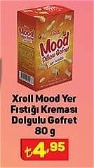 Xroll Mood Yer Fıstığı Kreması Dolgulu Gofret 80 g image