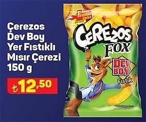 Çerezos Dev Boy Yer Fıstıklı Mısır Çerezi 150 g image