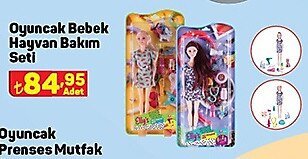 Oyuncak Bebek Hayvan Bakım Seti image