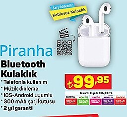 Piranha Bluetooth Kulaklık image