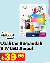 Elitled Uzaktan Kumandalı 9 W Led Ampul image