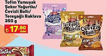 Evliya Tofim Yumuşak Şeker Yoğurtlu/Cevizli Ballı/Tereyağlı Baklava 350 g image