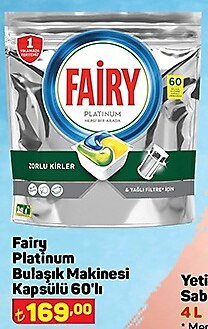 Fairy Platinum Bulaşık Makinesi Kapsülü 60'lı image