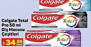 Colgate Total Pro Diş Macunu Çeşitleri 50 ml image