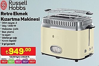 Russell Hobbs Retro Ekmek Kızartma Makinesi 1300 W image