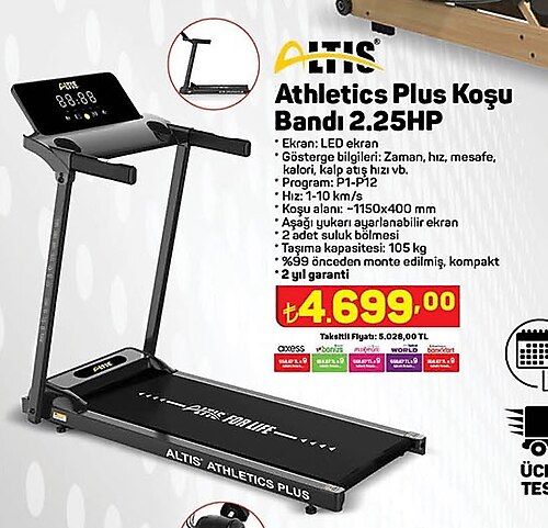 Altis Athletics Plus Koşu Bandı 2.25HP image