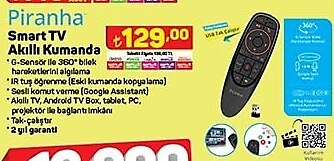 Piranha Smart Tv Akıllı Kumanda image