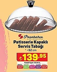 Paşabahçe Patisserie Kapaklı Servis Tabağı 32 cm image