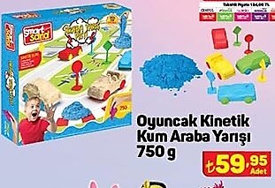 Oyuncak Kinetik Kum Araba Yarışı 750 g image