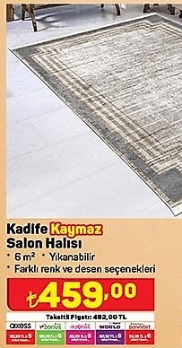 Kadife Kaymaz Salon Halısı 6 m² image