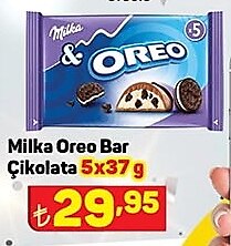 Milka Oreo Bar Çikolata 5x37 g image