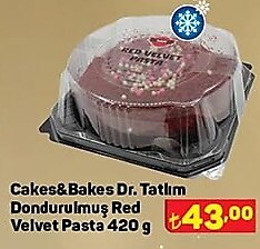 Cakes&Bakes Dr. Tatlım Dondurulmuş Red Velvet Pasta 420 g image